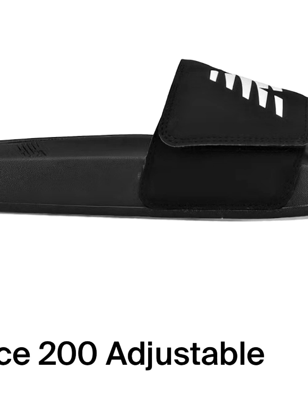 New Balance 200 Adjustable Slide Sandals Black & White US 9 NWT